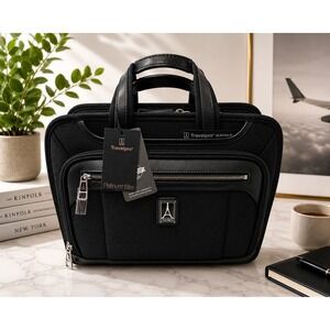 Travelpro Platinum Elite Black Business Briefcase Laptop Bag Carry-On Travel NWT
